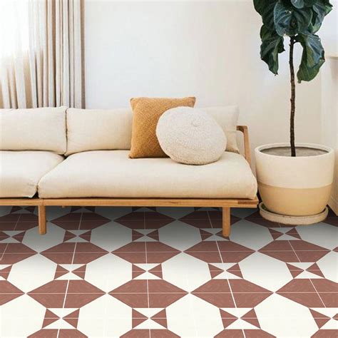 Vinyl Floor Tile Sticker - Floor decals - Cheyenne Tile Sticker Pack | Vinyl tile stickers ...