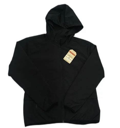 Polyester Black Mens Hooded Windcheater, Size: XL at Rs 400/piece in ...