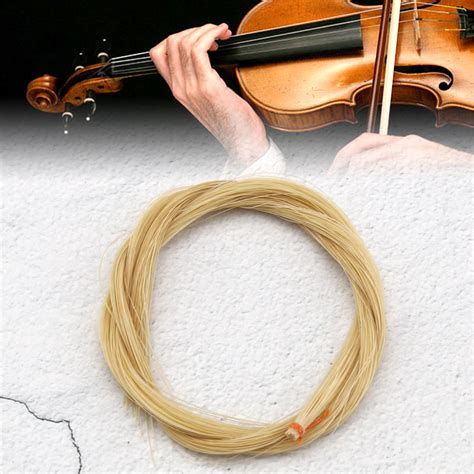 BOW HORSEHAIR MONGOLIAN Natural Horse Hair for Violin Viola Cello Bass ...