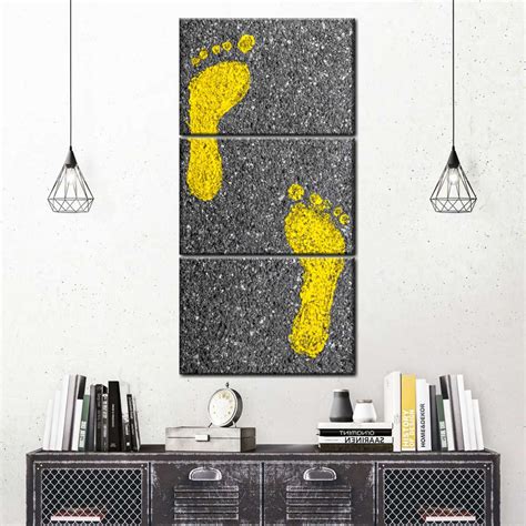 Yellow Footprints Wall Art | Photography