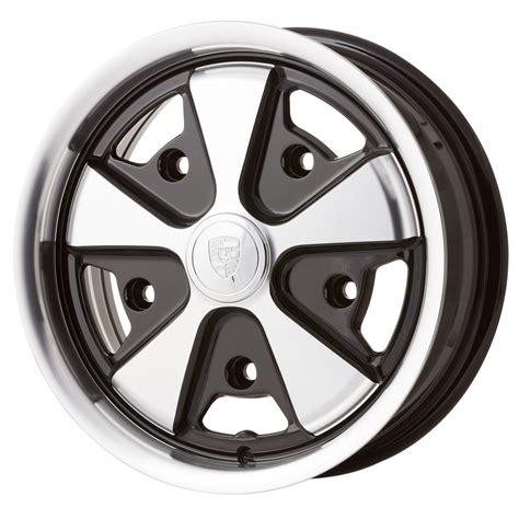 **NCA** JBW 15" FOOSH Alloy Wheel - Black With Machined Face - 5x205 PCD - 5.5" Wide - Cool Air VW