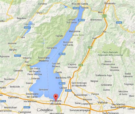 Where is Peschiera del Garda on map Lake Garda