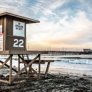 Lifeguard Tower and Newport Pier Newport Beach California Photograph by ...