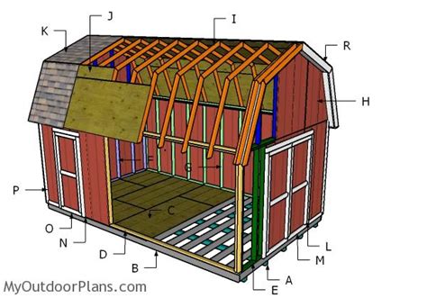 12x20 Gambrel Shed Plans | MyOutdoorPlans | Free Woodworking Plans and Projects, DIY Shed ...