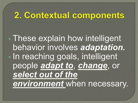 Individual differences: TRIARCHIC THEORY OF INTELLIGENCE BY STERNBERG | PPT