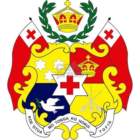 Tonga Coat of Arms Sticker (Square) Tonga Coat of Arms Rectangle ...