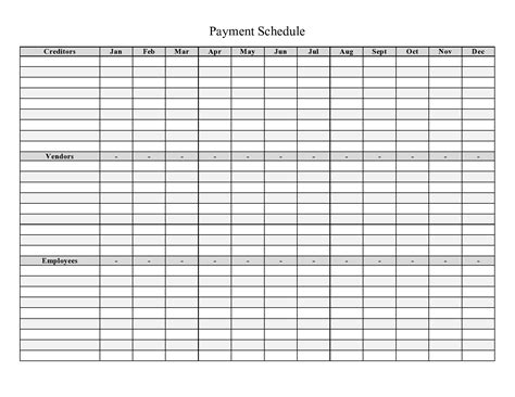 Weekly Bill Payment Schedule Template at vansamirablog Blog