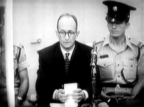 Nazi Adolf Eichmann Saw His Wife Before Being Executed In