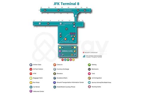 Navigating JFK Airport: A Comprehensive Guide To Terminal 8 - Map France Belgium Germany