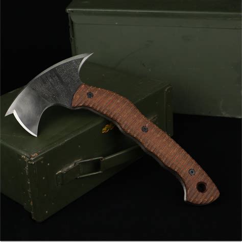 Throwing Axe Tactical Tomahawk Forged Battle Axe Combat Tomahawk With ...