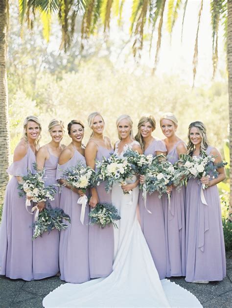 Bridesmaids in Dusty Lavender