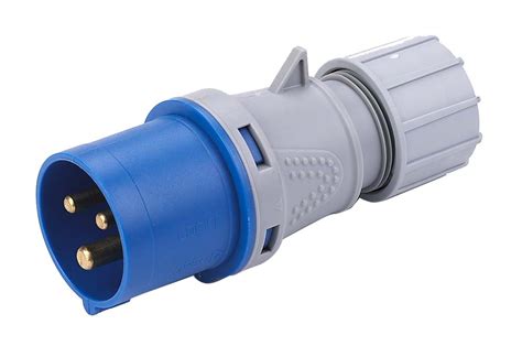 Speed Fit Plugs240V - 32AMP INDUSTRIAL 3 PIN BLUE PLUG IP44 - Deligo
