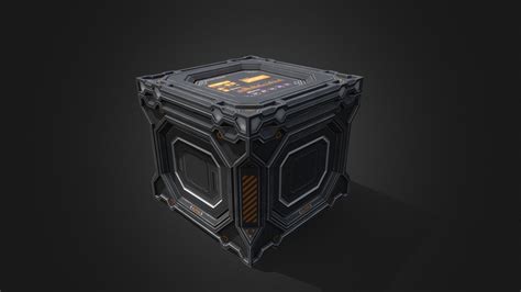 Sci-fi cargo crate - Download Free 3D model by andreas9343 [ac36898] - Sketchfab
