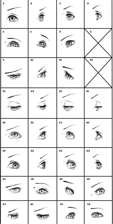 Tento's Eye Angle Library | Sketches, Face drawing, Drawings