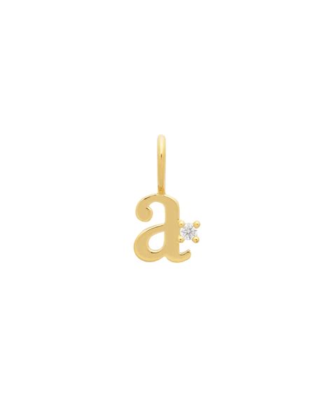 Recycled Gold Letter Pendant | YCL