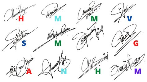 Signature for Alphabets A to Z | Best Signature Ideas | Signature Style Of My Name | Signatures ...