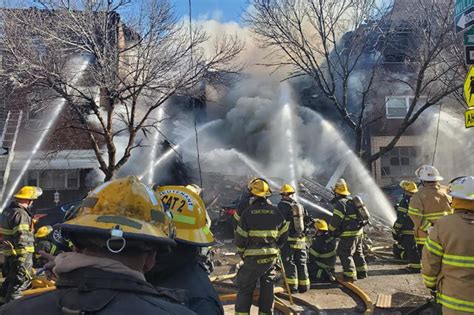 Massive fire rips through Philadelphia house after explosion