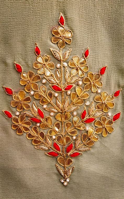 Exclusive Gota Patti Handwork by Label Kanupriya | Handwork embroidery design, Handwork, Hand ...