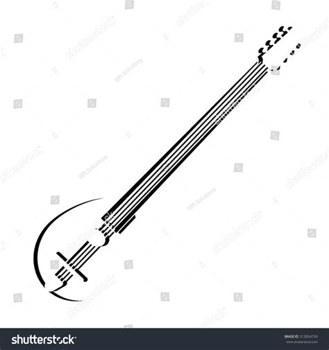 Tambura Musical Instrument Stock Vector (Royalty Free) 313054739 | Shutterstock