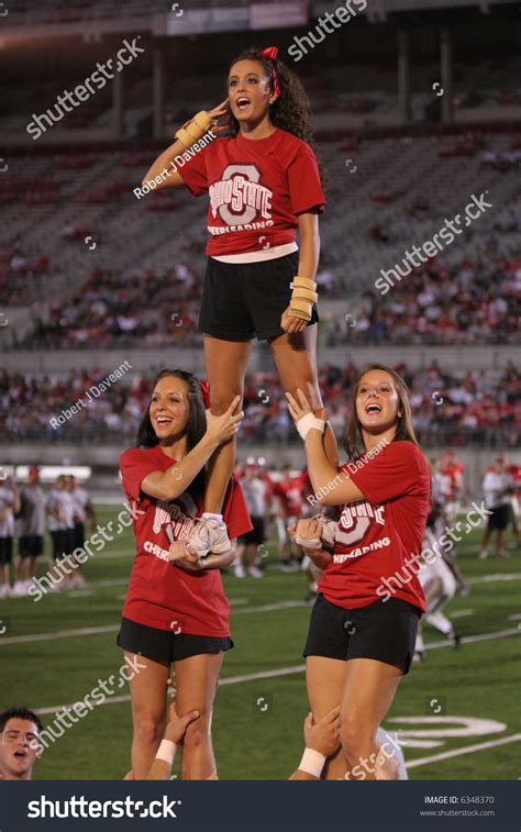 Ohio State College Football Cheerleaders Stock Photo 6348370 : Shutterstock