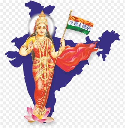 Bharat Mata - India Map With Bharat Mata PNG Transparent With Clear Background ID 177333 | TOPpng