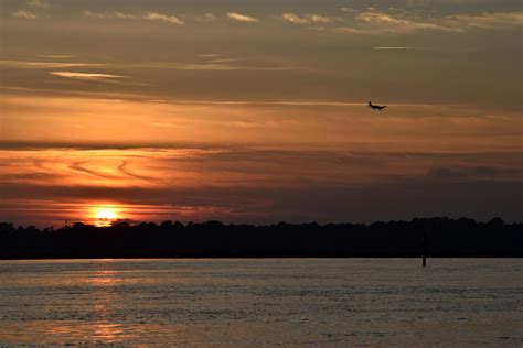 Sunset On The River Free Stock Photo - Public Domain Pictures