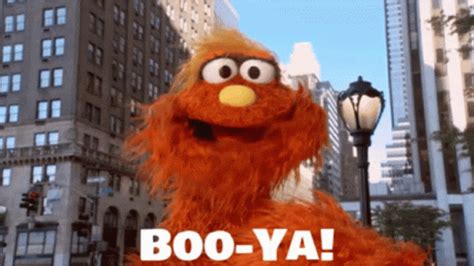 Murray Monster Sesame Street GIF - Murray Monster Sesame Street Boo Ya - Discover & Share GIFs