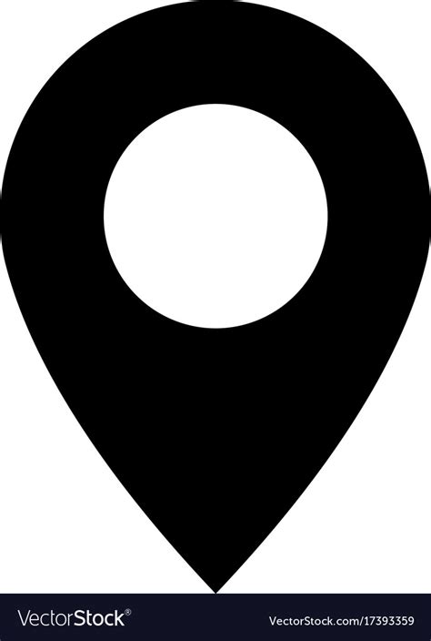 Location marker icon Royalty Free Vector Image