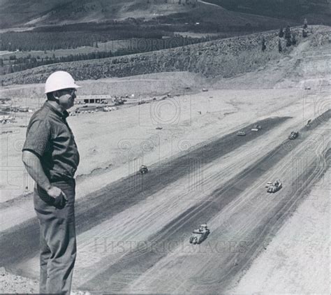 1961 Dillon, Colorado Dillon Dam & Reservoir Construction Press Photo ...