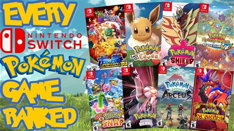 Ranking EVERY Pokemon Game On Switch From WORST TO BEST