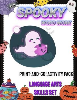 SPOOKY WORD GAME - LANGUAGE ARTS SKILL SET (HALLOWEEN) by Energized4Ed