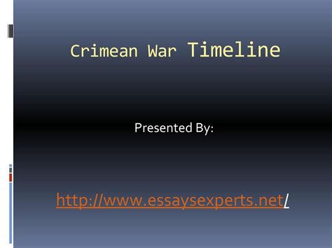 Crimean war timeline by Edwin Sydney - Issuu