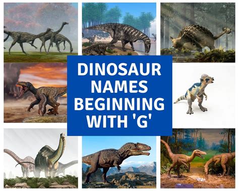 Dinosaur Names Beginning With G - Dinosaur Facts For Kids