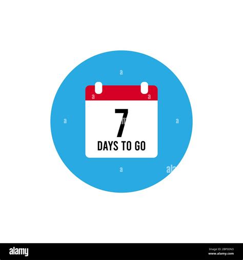 7 days to go last countdown icon. Seven day go , 7 day only Stock ...