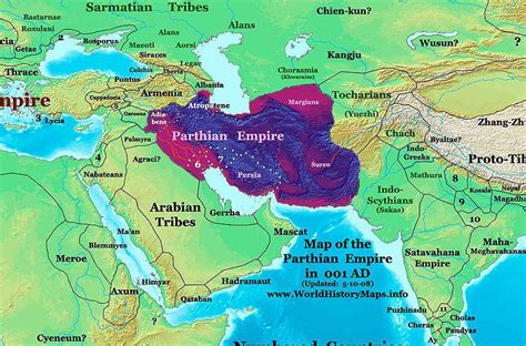 Parthian Empire in 1 AD | Parthian empire, Map, Bible mapping