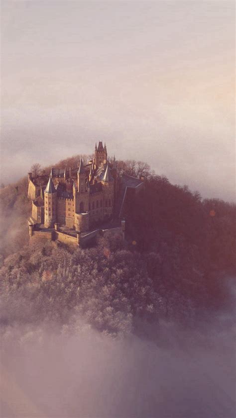 Castle Sky Cloud Dream Fantasy Art Nature Flare iPhone Wallpapers Free ...