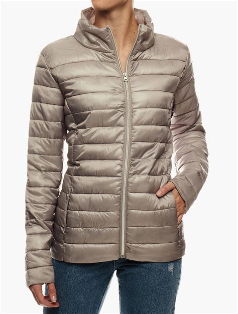 MyRunway | Shop Daily Finery Grey Quilted Jacket for Women from ...