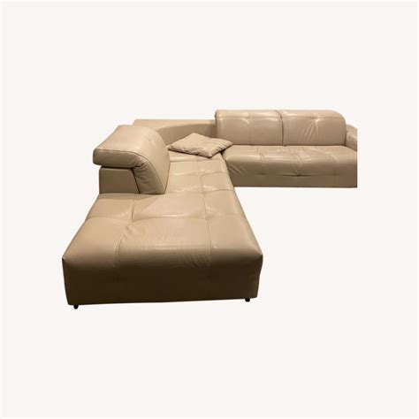 Natuzzi Leather 3 Piece Sectionals - AptDeco