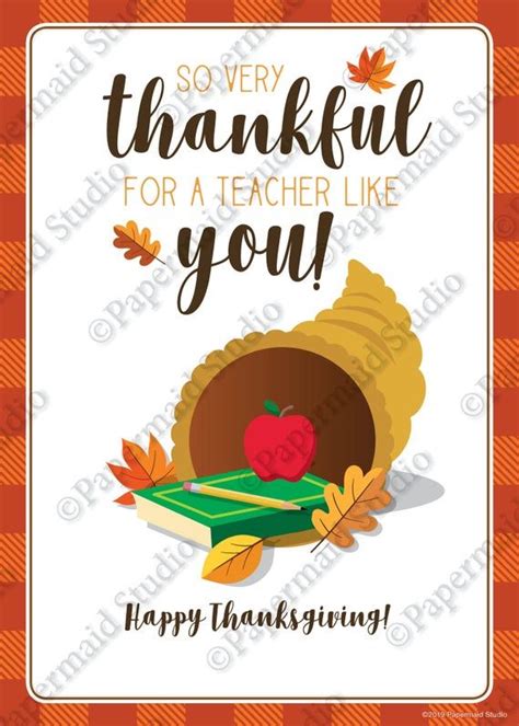 PRINTABLE Teacher Thanksgiving Card School Teacher | Etsy | Teacher favorite things, Coffee ...