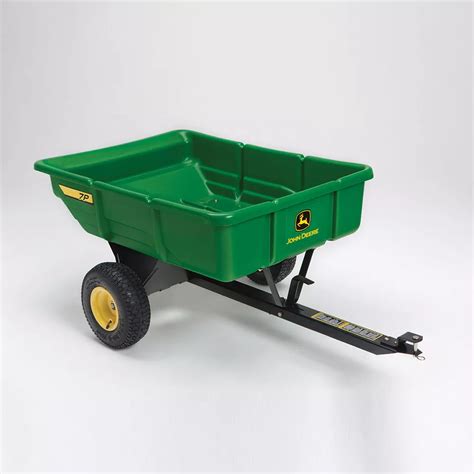 John Deere 450 lb. 7 cu. ft. Tow-Behind Poly Utility Cart | The Home ...