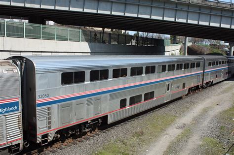 Amtrak Superliner sleeping car #32050, Coast Starlight #11. Portland Oregon, April 22 2011. - a ...