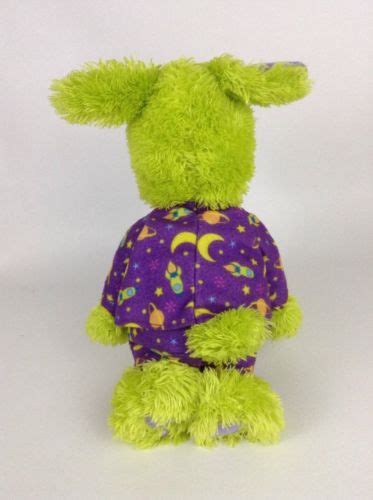 Tomy Pajanimals Green Large 14" Apollo Dog Purple Pajamas Plush Stuffed ...