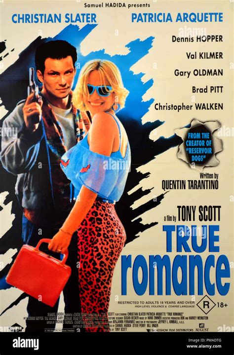 "True Romance" - US Poster 1993 Roadshow Films Christian Slater, Patricia Arquette File ...