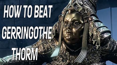 Baldur’s Gate 3: How to Beat Gerringothe Thorm & Get Your Gold