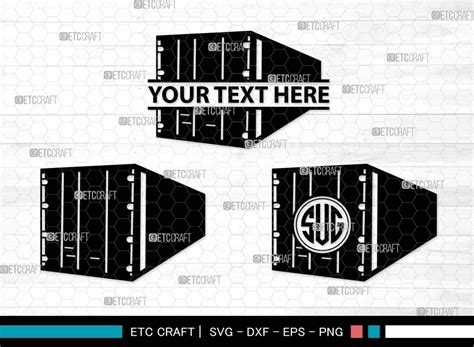 Shipping Container SVG Monogram Graphic by Pixel Elites · Creative Fabrica