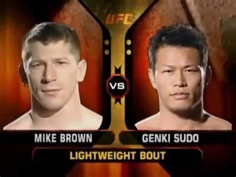 Mike Brown vs Genki Sudo UFC 47. Brown's first UFC fight & Sudo's last ...