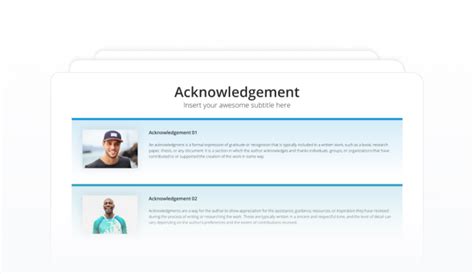 Acknowledgement Slides: Expressing Thanks and Recognition to Contributors