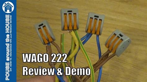 WAGO 222 connectors review and demo. How to use with WAGOBOX Junction Box. - YouTube