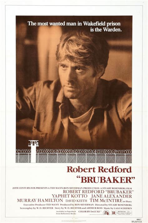 Brubaker, de Stuart Rosenberg, 1980 | Brubaker movie, Robert redford ...