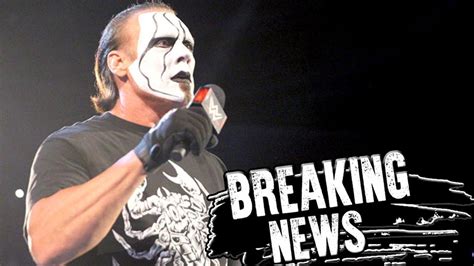 Sting -- Announcing Retirement at WWE Hall of Fame